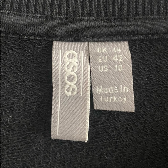 ASOS Ladies Cropped Jacket Black Size 10 in excellent preowned condition - Picture 4 of 4